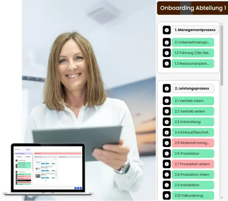 Andrea Knauber mit EINO-Screenshots aus dem Bereich Strukturen
