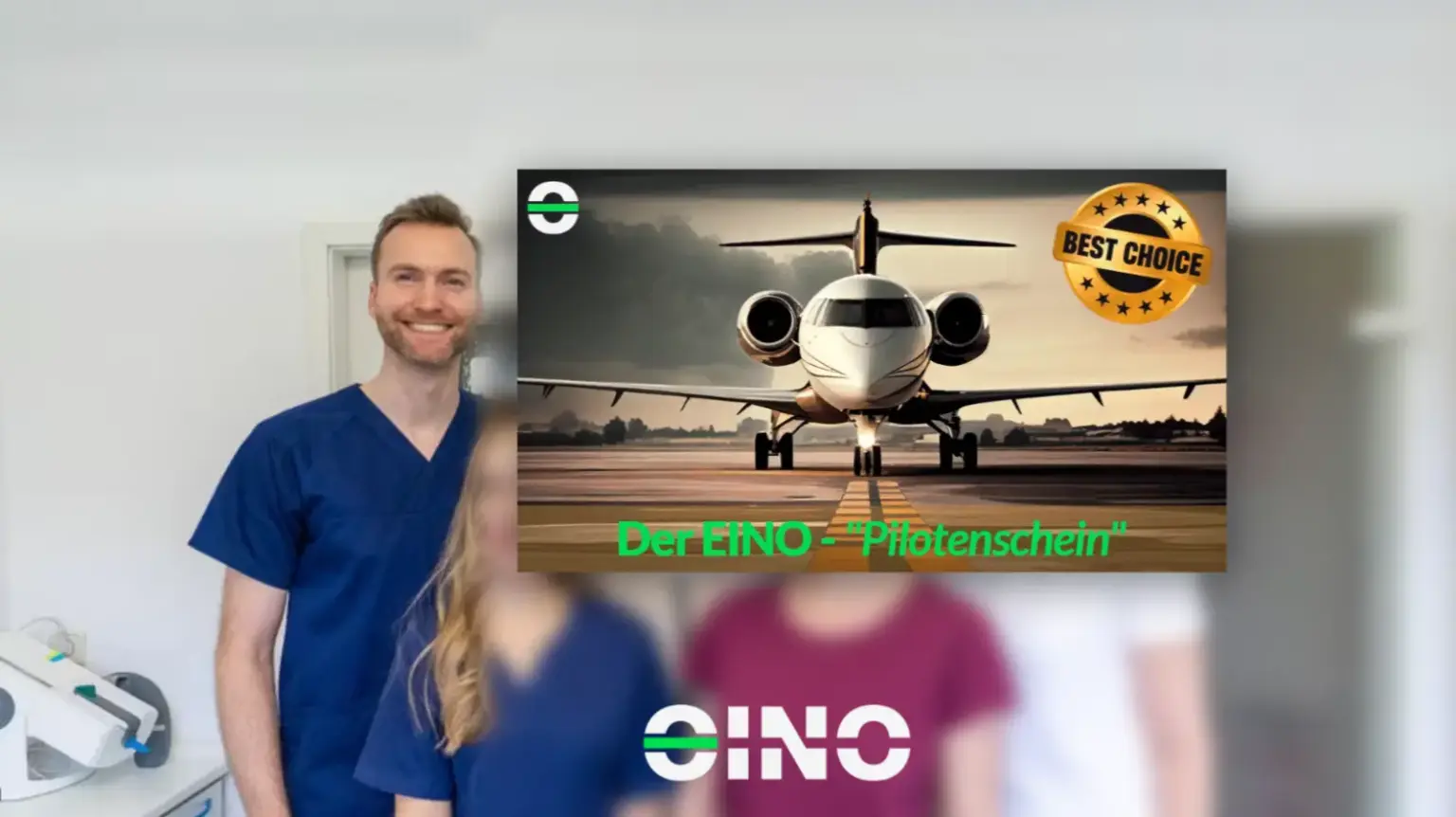 Dr. Andreas Clauser uns der Pilotenschein von EINO