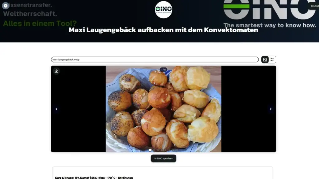 Wissens-Landingpage - entstanden durch Teilen von Wissen via Link